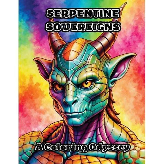 Serpentine Sovereigns: A Coloring Odyssey, (Paperback)