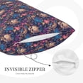 thumbnail image 5 of Fotbe Skull starry sky flower Pillow Cases - Envelope Closure - Luxury, Extra Soft, Cooling Pillow Covers - Wrinkle, Fade, Stain Resistant-20"x30", 5 of 8