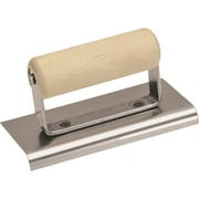 Marshalltown CE507S Hand Edger, 6 in L Blade, 4 in W Blade, Stainless Steel Blade, 3/8 in Lip, 1/4 in Lip Radius