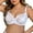 White, variant on LIUYUNNN Women's Double Lace Plus Size Bra Medium Support Sports Bras for Women, Size 90D