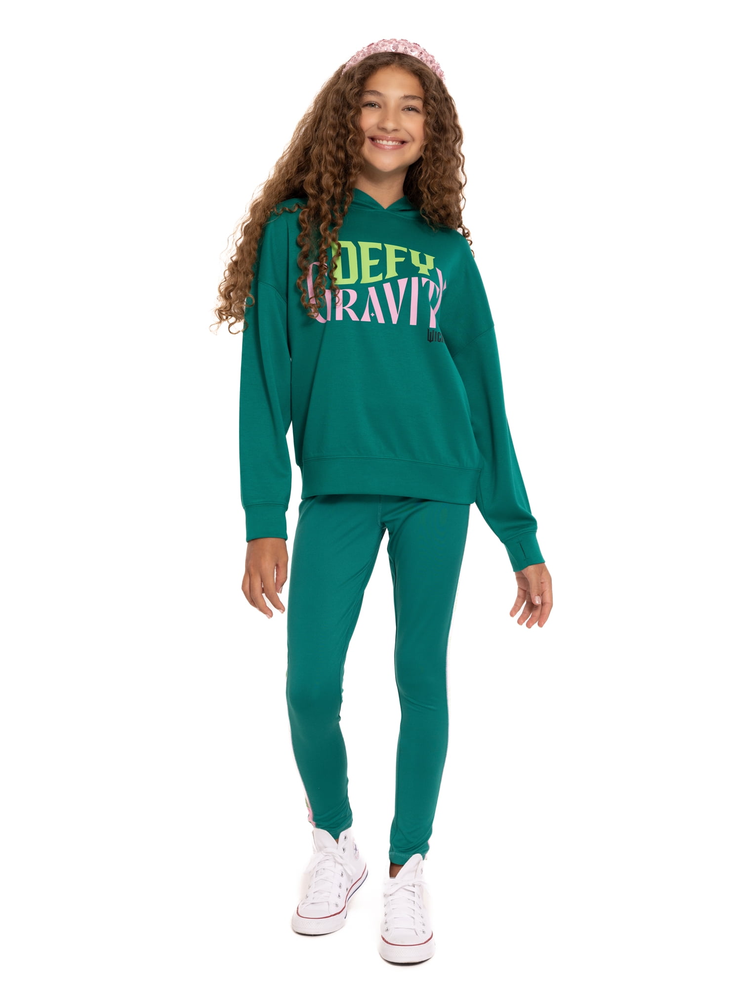 Wicked Girl's Long Sleeve Graphic Hoodie, Sizes 4-12