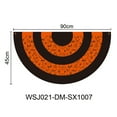 thumbnail image 2 of 2pcs Halloween Bunting Flag 3 Stripe Half Fan Flag Bunting Banner Trick or Treat Halloween Party Decoration Outside Porch Garden Outdoor Yard Indoor Home, 2 of 5