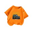 thumbnail image 1 of T-shirt à Manches Courtes Col Rond Imprimé Véhicule Tout-Terrain Décontracté pour Garçons Taille Large, 1 of 3