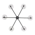 thumbnail image 2 of Kennedy 6-Light Chandelier in Natural Black with Ivory Linen, 2 of 2