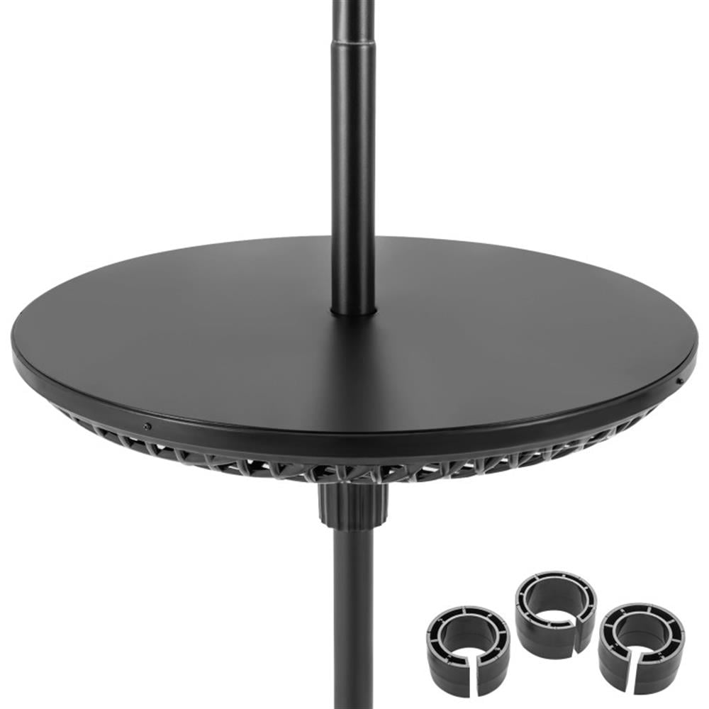 Spaco Patio Umbrella Table Tray Adjustable with Umbrella Poles, Outdoor Umbrella Stand, Patio Umbrella Stands & Bases, Deck Umbrella Stand-Black