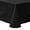 Black, variant on Ultimate Textile Poly-cotton Twill 54 x 120-Inch Oval Tablecloth
