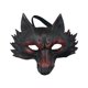 thumbnail image 2 of Máscara de animal de Halloween, accesorios, disfraz de Halloween para fiesta, festival, carnaval Negro Rojo, 2 of 9