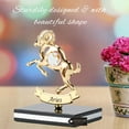 thumbnail image 3 of Matashi 24K Gold Plated Zodiac Figurine Aries Design with Crystal Accents Astrological Decorative Tabletop Display – Single Piece, 3 of 7