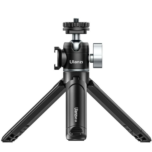 Ulanzi U-Vlog Lite Extendable Tripod with Dual Cold Shoe Mounts for Smartphones & Cameras 360° Ball Head, High Load Capacity, Lightweight Portable Vlogging Tripod for Livestreaming