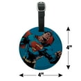 thumbnail image 6 of Superman Character Round Leather Luggage Card Suitcase Carry-On ID Tag, 6 of 6