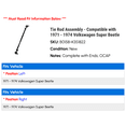 thumbnail image 2 of Tie Rod Assembly - Compatible with 1971 - 1974 Volkswagen Super Beetle - Volkswagon, 2 of 2