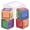 Assorted, variant on ECR4Kids SoftZone Picture Me Building Block Playset, Stacking Cubes, Earthtone, 4-Pack