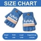 thumbnail image 2 of Guantes convertibles con parte superior abatible y estampado de números para niños, guantes de punto cálidos sin dedos para niños y niñas de 3 a 8 años, 2 of 5