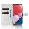 thumbnail image 5 of K-Lion for Samsung Galaxy A13 6.6 inch Wallet Case, Luxury PU Leather Soft TPU Magnetic Clasp Hand Strap Flip Kickstand Card Slots Cash Pocket for Women Men Shockproof Phone Case,Silver, 5 of 9