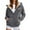 Dark Gray, variant on Christmas Heavyweight Zip Up Hoodies for Women 2025 Long Sleeve Holiday Hooded Sweatshirt with Pockets Jacket Coat