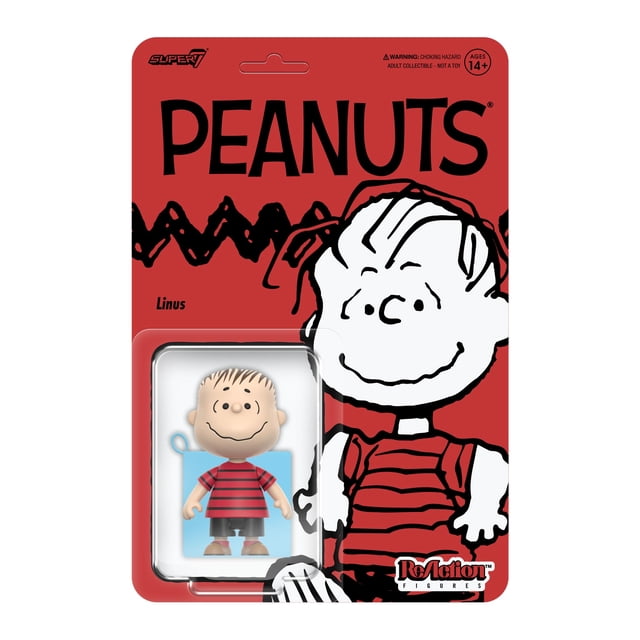 Figura de Acción Super7 Linus a Escala 3.75" Articulada con Manta