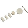 thumbnail image 4 of Felt Polishing Wheel, 122Pcs Buffing Wheels Pads Set 1/8in Shank Rotating  For  Tool For Jewelry For Metal, 4 of 8