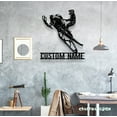 thumbnail image 2 of Craftnamesign Custom Snowmobile Metal Wall Art LED Light, Personalized Biker Name Sign, 2 of 5