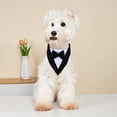 thumbnail image 3 of LShunze Dog Tuxedo Suit Wedding Bandana Collar with Bow Tie, Adjustable Formal Dog Tux, Engagement Birthday Tuxedo for Small Medium Large Dogs Pets, 3 of 8