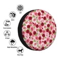thumbnail image 4 of Honeii Rose Flowers Print Tire Covers, Waterproof Anti-UV Sun Snow Rain Tire Covers for Trailers, RV, Camper, SUV, Truck-15 inch, 4 of 6