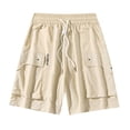 thumbnail image 2 of Mceream Men Swim Trunks Board Shorts Quick Dry Swim Shorts Bathing Suits Drawstring Swimwear Board Shorts Wiht Pockets Summer Beach Shorts Beige XL, 2 of 4