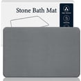 thumbnail image 1 of Tapete para Baño de Piedra de Diatomea, Alfombra para Baño Absorbente de Piedra, Antideslizante y Antibacteriano de Stone Bath Mat, Apto para baños, cocinas, etc. (Gris), 1 of 4