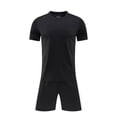 thumbnail image 4 of UFOUND Men Sportswear Set Short Sleeve T-Shirt With Shorts Outfits Athletic Summer Tracksuit For Fitness Football Sports Training Activities Basketball Competition Clothes, 4 of 5