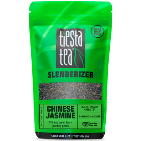 Tiesta Tea Slenderizer, Chinese Jasmine, Loose Leaf Green Tea Blend, Medium Caffeine, 1.8 Ounce