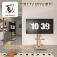 thumbnail image 5 of TV Stand with Shelf, 32-75 inch Mobile TV Cart, Floor Stand with Lockable Wheel Mount for Living Room, Bedroom, Office, 5 of 9