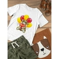 thumbnail image 3 of Boy! Balloon Bear T-Shirt Toddler -Image by Shutterstock,  4 Toddler, 3 of 4