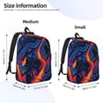 thumbnail image 2 of Easygdp Neon City Map for Durable Canvas Laptop Backpack - Adjustable Shoulder Strap, Large Capacity, Fits 15-17in Laptops, for School, Work, Travel-Small, 2 of 5
