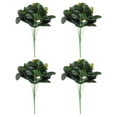 thumbnail image 1 of Uxcell Plantas Verdes Artificiales, 7 Ramilletes de Planta Verde con Hojas de Schefflera, Tallos de Hierba, Verde 4 Pcs, 1 of 6