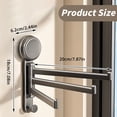 thumbnail image 3 of Suction Cup Kitchen Rag Holder Window Sill Multi Rod 180° Rotatable Drainer Storage Rack Wall Mounted Towel Rack,Storage Rack, 3 of 9