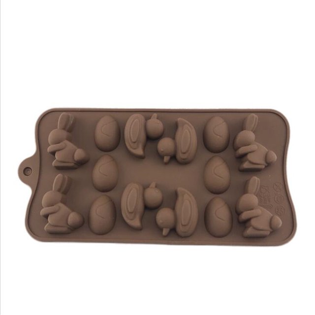 Agiferg New Silicone Chocolate Mold 6 Shapes Chocolate baking Tools Non-stick Silicone