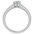 thumbnail image 3 of Diamond Engagement Rings for Women Round Brilliant Diamond Rings Split Shank 14K White Gold 1.10 Carat (H,SI1), 3 of 5