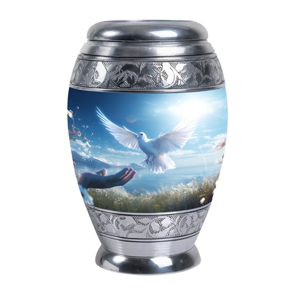 Cremation Dove Flying Urn For Human Ashes - Memorial Urns For Ashes For Women - Large Urns For Adult Ashes - Adult Funeral Urn For Ashes - Decorative Urn Human Ashes (Size - 10inch)