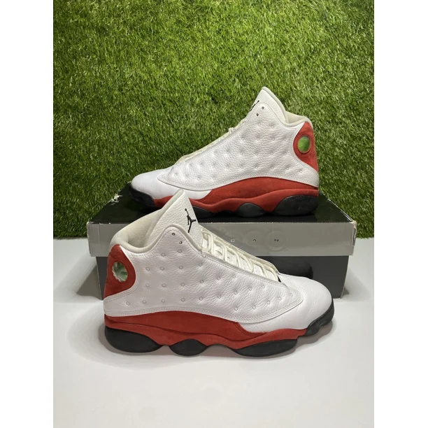 Ni - ke Air Jordan 13 Cherry Chicago Retro Size 11 Mens Red Sneakers 2010 414571-101