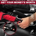 thumbnail image 3 of Steering Wheel Lock, with 2 Car Hooks and Anti-Theft Device with 3 Keys, Wheel Lock Anti Theft for Most Vehic,Red, 3 of 8
