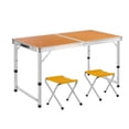 thumbnail image 1 of Outdoor Table Portable Aluminum Alloy Foldable Dining Table Folding Table and Chair Picnic Small Table Stall Table Round Tube Square Table, 1 of 8