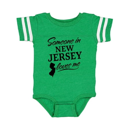 

Inktastic Someone in New Jersey Loves Me Gift Baby Boy or Baby Girl Bodysuit