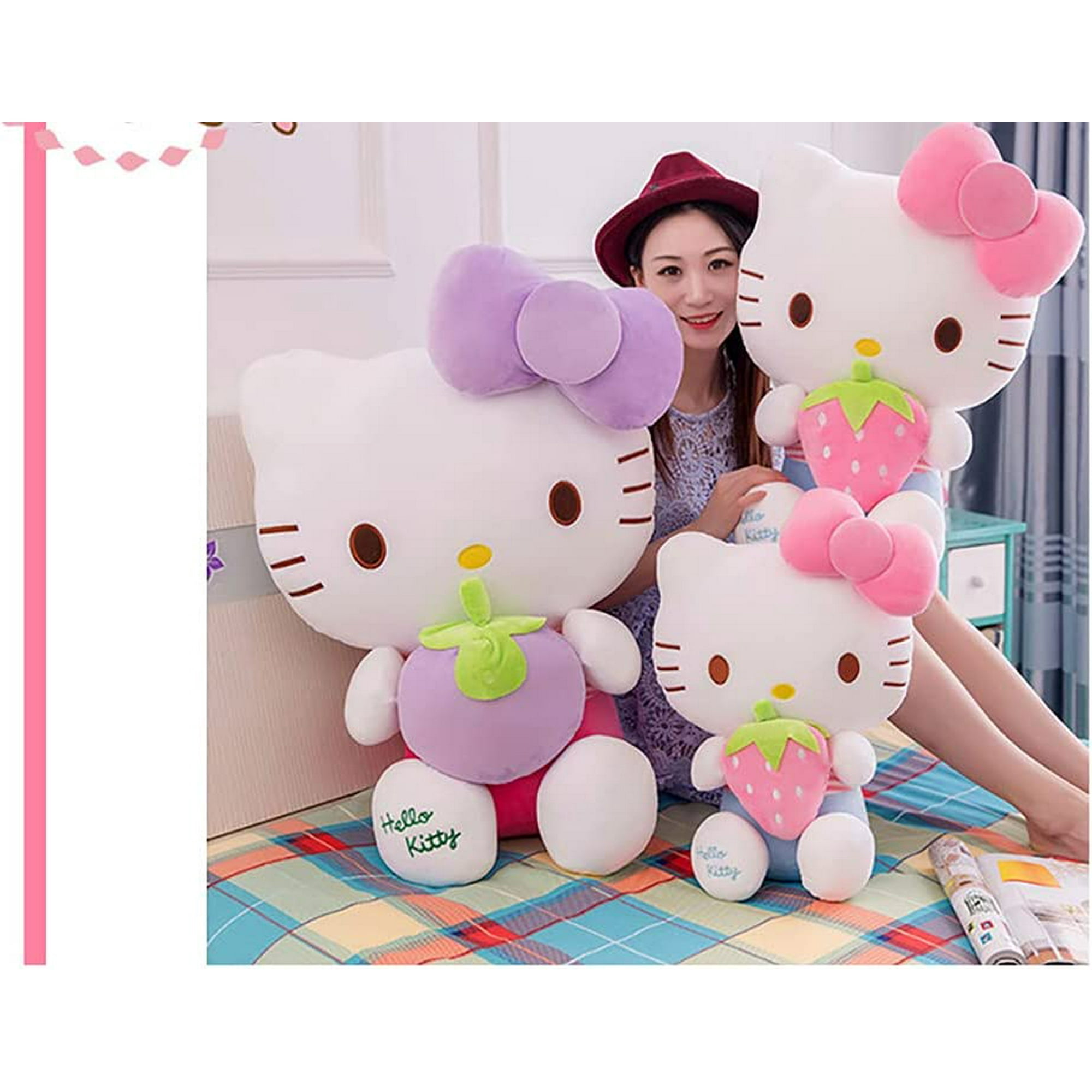Hhhc Hello Kitty Plush Toys Cute Soft Doll Toys Birthday Gifts For Girls