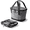 Heather Gray/Black, variant on CleverMade Tahoe Collapsible Cooler Bag, 18 Can Capacity, Dusty Teal Striped