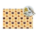 thumbnail image 4 of XMXT 6 Pcs Woven Placemats, Halloween Hat Cat Print Stain Resistant Anti-Skid Placemat for Kitchen Table, 12 x 18 inches, 4 of 6