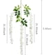 thumbnail image 4 of Zhuge Paquete de 24 (86,6 pies) de glicinas artificiales de ratán, guirnalda colgante de glicina falsa, flores de arbusto largas de seda (nuevas, blancas, 24 piezas), 4 of 5