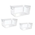 thumbnail image 4 of WHEANG 1Pcs Extra Large Clear Plastic Storage Transparent Organizer With In Handle Large Capacity Acrylic Organizer Square Container, 4 of 5