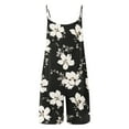 thumbnail image 7 of IROINNID Deals Jumpsuit Shorts for Women Summer Leisure Printing Jumpsuit Loose Shorts With Pockets Jumpsuit Back straps,Black, 7 of 7