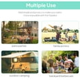 thumbnail image 4 of Outsunny 10' x 8' Outdoor Pergola and Patio Gazebo, Extendable Side Awning, Sun Shade Shelter for Garden, Camper, Deck, Doors and Windows, Cream White, 4 of 9