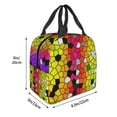 thumbnail image 3 of Pofeuu Colorful Tie Dye Stained Glass 1 Print Lunch Bag Lunch Box Insulated Lunch Bag Adult Lunch Box for Men and Women, 3 of 8