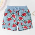 thumbnail image 4 of CAUYDY Boys Toddler Shorts French Terry Cotton Shorts Summer Casual Elastic Waist with Drawstring for Kid(L101-Sky Blue,4-5), 4 of 9