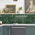 thumbnail image 4 of DEWOO Peel and Stick Backsplash - 10 Sheets of 12"×12" - 3D Adhesive Peel and Stick Tile Backsplash for Kitchen, Bathroom, Wall Tile, Green, 4 of 12